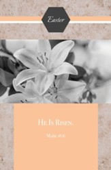 He Is Risen (Mark 16:6, KJV) Bulletins, 100