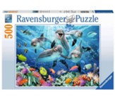 Dolphins in the Coral Reef Puzzle, 500 Pieces