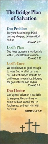 The Bridge Plan of Salvation (Romans 10:13, KJV) Bookmarks,  25