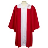 Embroidered Confirmation Robe, Red, Junior