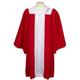 Embroidered Confirmation Robe, Red, Extra Large