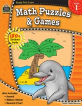 Ready Set Learn: Math Puzzles and Games (Grade 1)