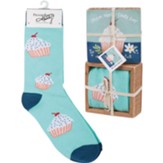 Mom, Box Sign & Sock Set