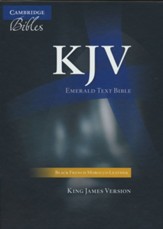 KJV Standard Text Bible, Moroccan leather, Black