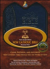 St. Joseph New Catholic Bible (NCB), Personal Size, Blue Imitation Leather - Slightly Imperfect