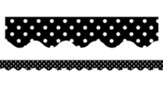 Black Mini Polka Dots Bordertrim 6Pk