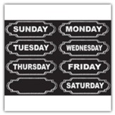 Die-Cut Magnets Chalkboard Days Of The Week 6Pk