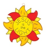 God's Wonder Lab: Jesus is the Light Suncatcher Craft, pack of 12