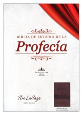 Biblia de estudio de la profecía RVR 1960, piel imit. maron con indice (The Prophecy Study Bible, Brown with Index)