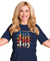 Joy Joy Joy Shirt, Navy, Large