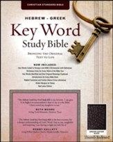 CSB Hebrew-Greek Key Word Study Bible, genuine leather, black-indexed