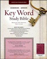 CSB Hebrew-Greek Key Word Study Bible, genuine leather, burgundy