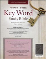 CSB Hebrew-Greek Key Word Study Bible, bonded, leather, black