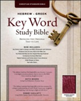 CSB Hebrew-Greek Key Word Study Bible, bonded leather, burgundy