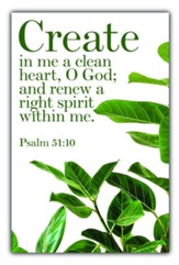 A Clean Heart (Psalm 51:10, KJV) Bulletins, 100