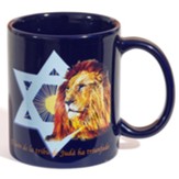 León de Judá, Taza Azul  (Lion of Judah, Blue Mug, Spanish)