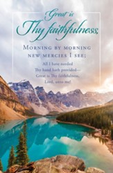 Great Is Thy Faithfulness (Lyrics) Bulletins, 100