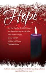 Hope Advent Week 1 (Micah 7:7) Fabric Banner (3' x 5')