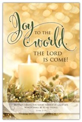 Joy To the World (Luke 2:10) Bulletins, 100