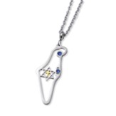 Map of Israel Messianic Necklace