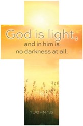 God Is Light (1 John 1:5, 7, KJV) Cross Bookmarks, 25