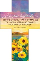 Let Your Light Shine (Matthew 5:16, NIV) Cross Bookmarks, 25