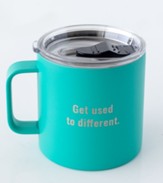Get Used to Different Stainless Steel Mug, Teal, 16 oz