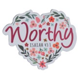 Worthy, Magnet, White Floral