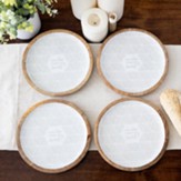 Enamelware Accent Plates, Set of 4