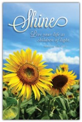 Shine (Ephesians 5:8b, CEB) Bulletins, 100