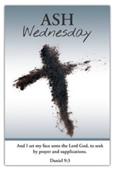 Ash Wednesday (Daniel 9:3, KJV) Bulletins, 100