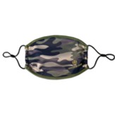 Kids Camo Faith Mask, Green