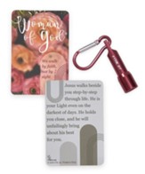 Woman of God, Mini-LED Flashlight with Carabiner & Card, Pink