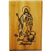 Good Shepherd Olive Wood Magnet