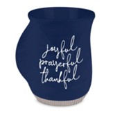 Joyful Prayerful Thankful Mug, Blue