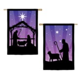 Nativity Reversible, House Flag, Large