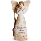 A Grandmother's Love is A Blessing Angel Holding Flowers Ornament