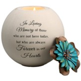 In Loving Memory Round Tea Light Candle Holder
