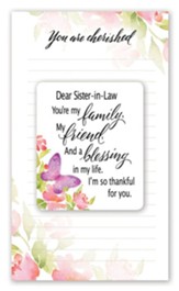 You are Cherished Dear Sister-In-Law Notepad with Magnet