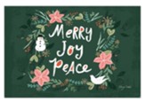 Merry Joy Peace Christmas Cards, Box of 12