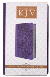 KJV Giant Print Bible, Luxleather purple