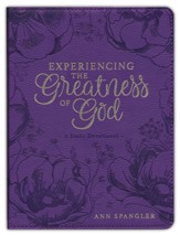 Devotional Experiencing the Greatness of God--soft leather-look, purple