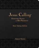 Jesus Calling Note-Taking Edition--soft leather-look, black