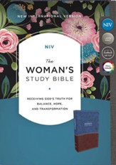 NIV The Woman's Study Bible, Imitation Leather, Blue and Brown, Full-Color - Imperfectly Imprinted Bibles