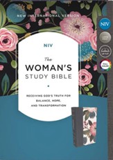 NIV The Woman's Study Bible, Cloth over Board, Blue Floral, Full-Color