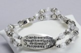 I Can Do Everything, Philippians 4:13, Silver & Crystal