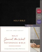 NKJV Comfort Print Journal the Word  Reference Bible, Hardcover, Black