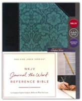 NKJV Comfort Print Journal the Word Reference Bible, Imitation Leather, Blue