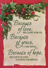 Because of Love Box of 12 Christmas Cards (KJV)