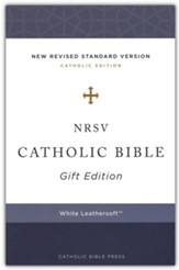 NRSV Catholic Bible, Gift Edition, Comfort Print, Leathersoft, White